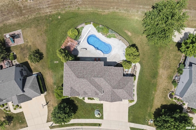 10615 N Collett Rd, Peoria, IL 61615 - bird's eye view of a pool area