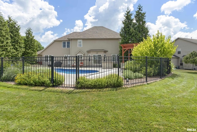 10615 N Collett Rd, Peoria, IL 61615 - rear view of house with a pergola and a patio