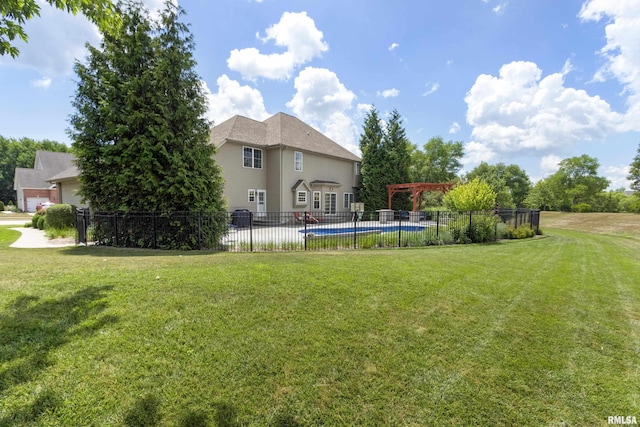 10615 N Collett Rd, Peoria, IL 61615 - view of yard with a pergola