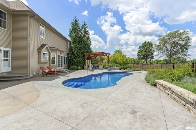 10615 N Collett Rd, Peoria, IL 61615 - view of pool featuring a pergola and a patio