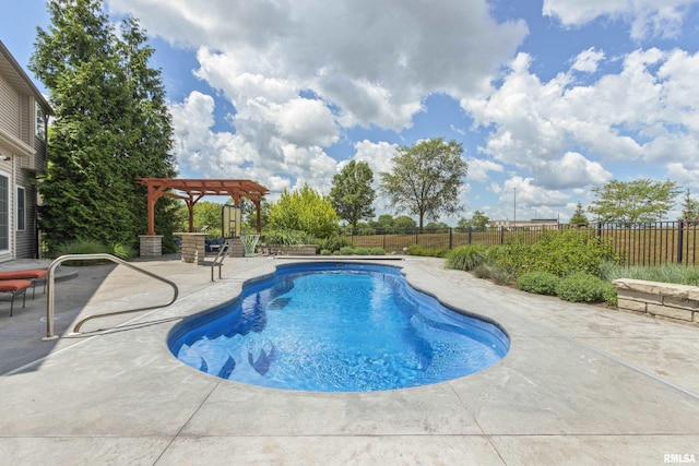 10615 N Collett Rd, Peoria, IL 61615 - view of swimming pool featuring a pergola and a patio area