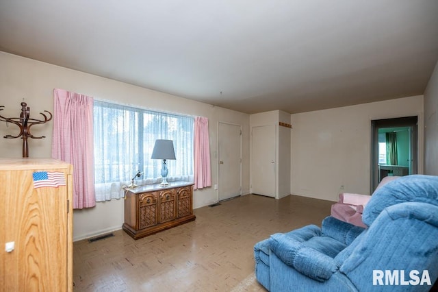 1425 Arthur St, Pekin, IL 61554 - living room with parquet floors