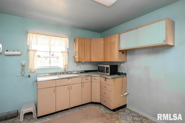 1425 Arthur St, Pekin, IL 61554 - kitchen featuring stainless steel microwave and light countertops