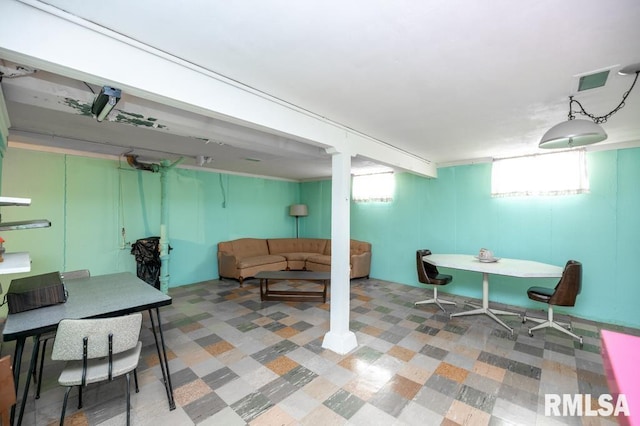 1425 Arthur St, Pekin, IL 61554 - basement with tile patterned floors