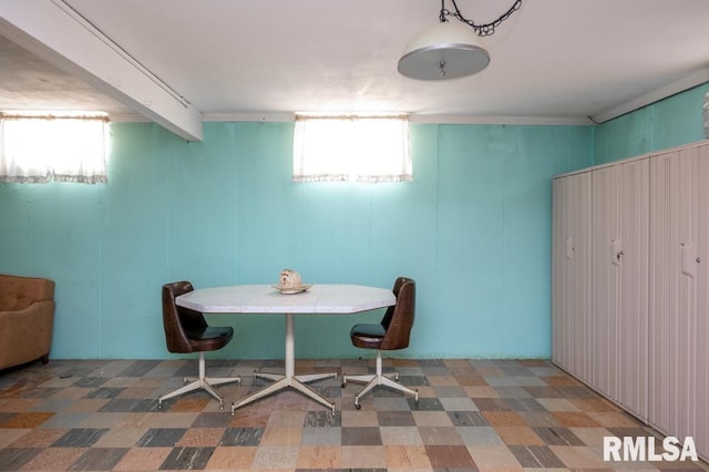 1425 Arthur St, Pekin, IL 61554 - dining room featuring a decorative wall