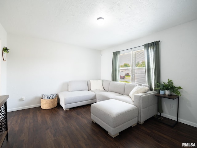 6110 N Idlewhile Dr, Peoria, IL 61614 - living area featuring dark wood-style flooring