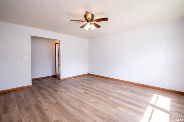339 N Dr, Morton, IL 61550 - empty room featuring light wood finished floors and ceiling fan