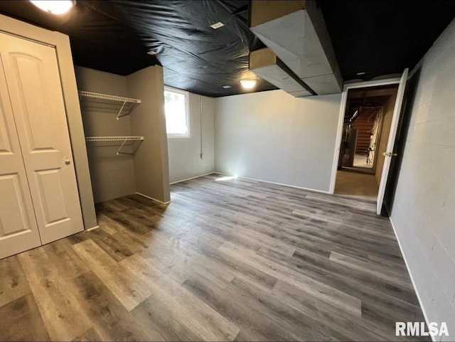 337 N Dr, Morton, IL 61550 - basement with wood finished floors