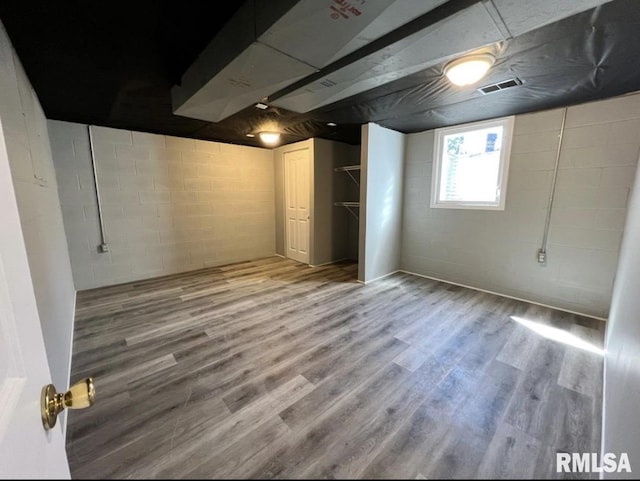 337 N Dr, Morton, IL 61550 - below grade area with wood finished floors