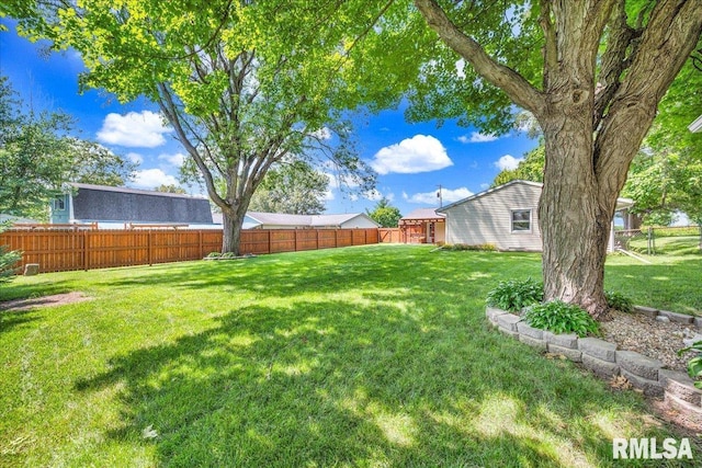 303 W 3rd Ave, Deer Creek, IL 61733 - view of fenced backyard