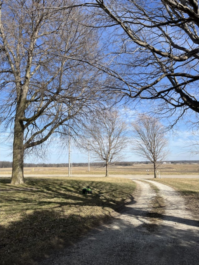 view of community with a rural view