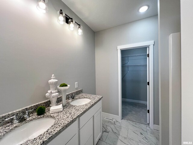 bathroom featuring vanity