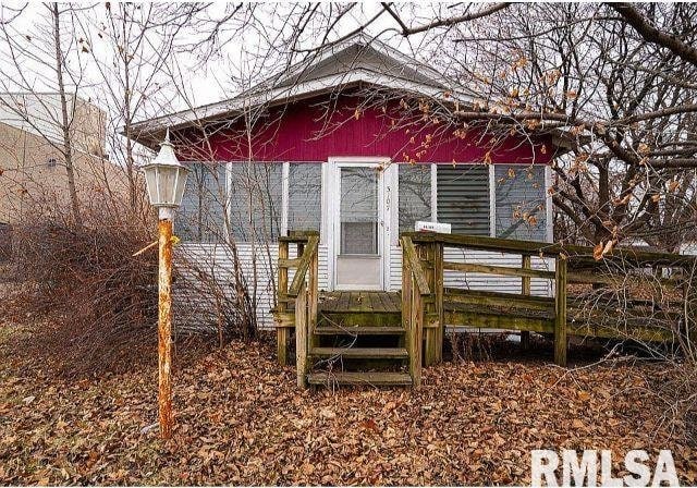 view of rear view of property