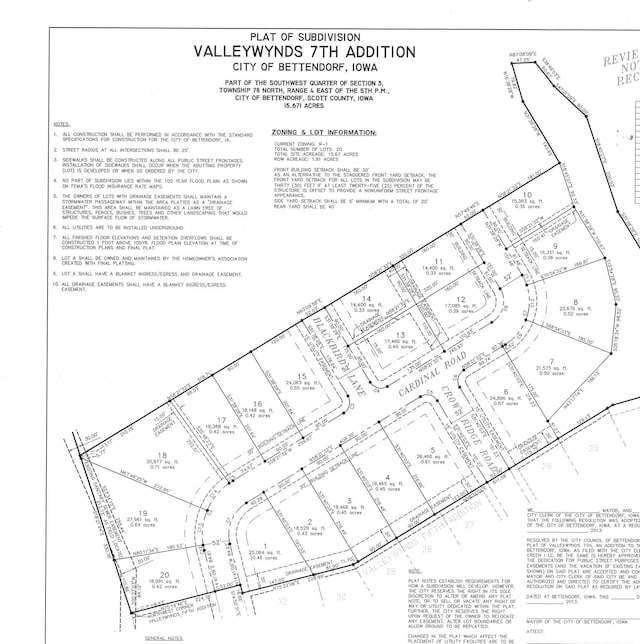 6494 Cardinal Rd, Bettendorf IA, 52722 land for sale