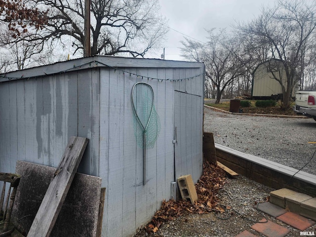 view of shed / structure