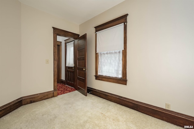 view of carpeted empty room