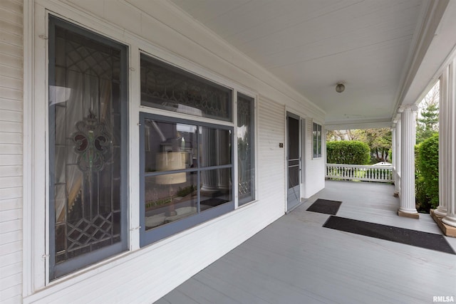 view of patio / terrace featuring a porch