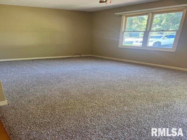 unfurnished room featuring carpet