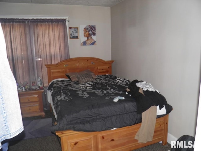 bedroom with carpet flooring