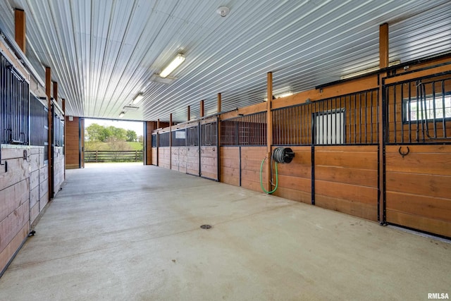 view of horse barn