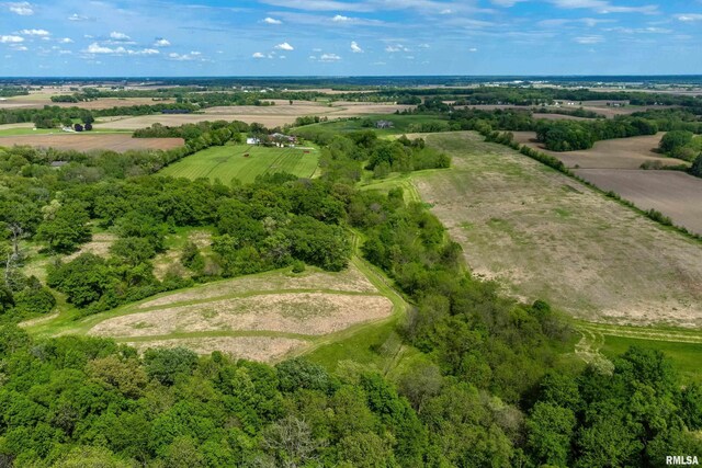 bird's eye view featuring a rural view