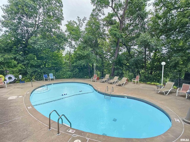 view of pool with a patio area