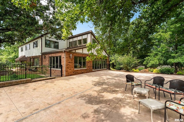 exterior space with a patio