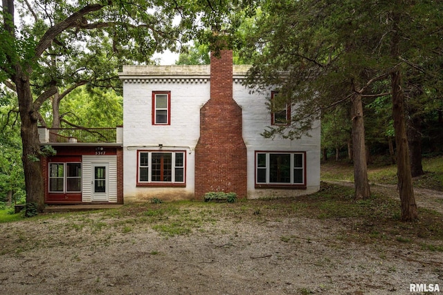 view of rear view of property