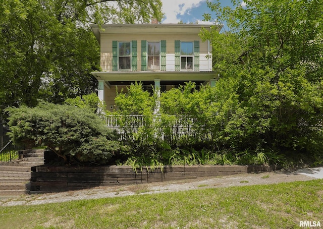 view of rear view of property