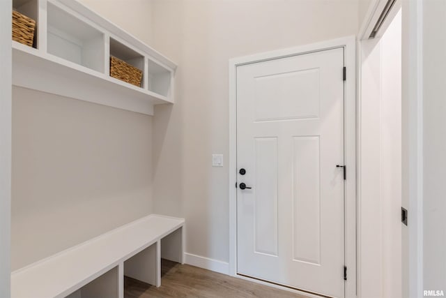 4613 W 12th St, Davenport, IA 52804 - mudroom featuring light wood-style flooring and baseboards
