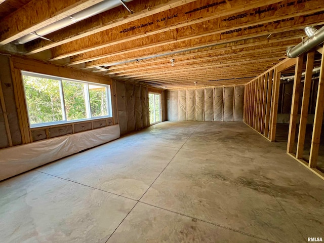 miscellaneous room with concrete floors