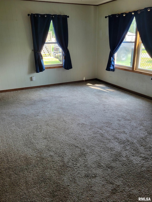 view of carpeted empty room