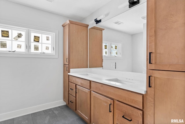 bathroom with vanity