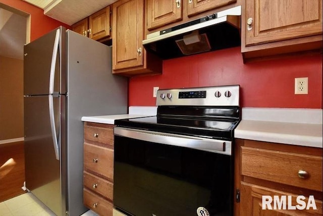 kitchen with stainless steel appliances