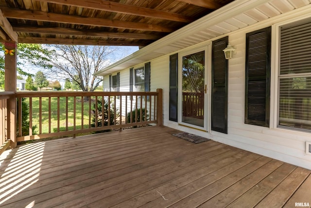 view of deck