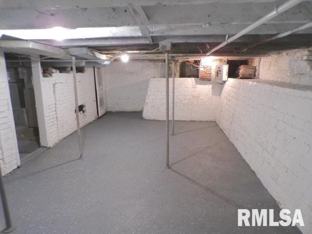 view of basement