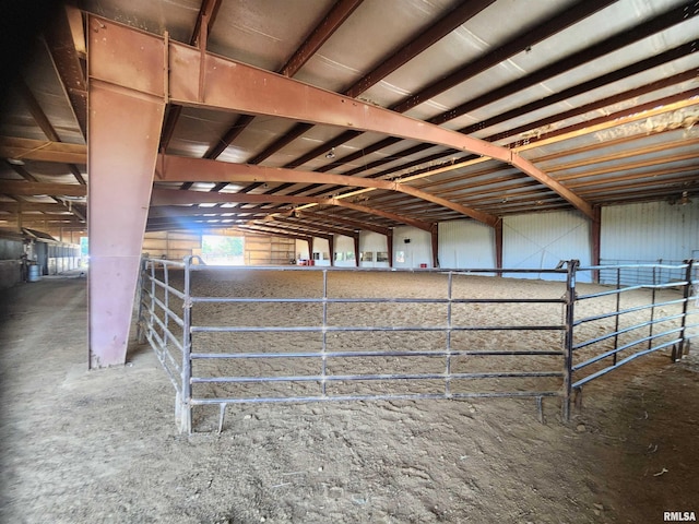 view of horse barn