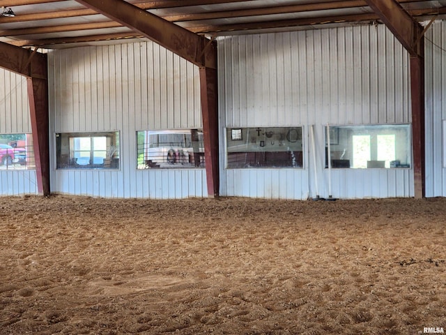 view of horse barn