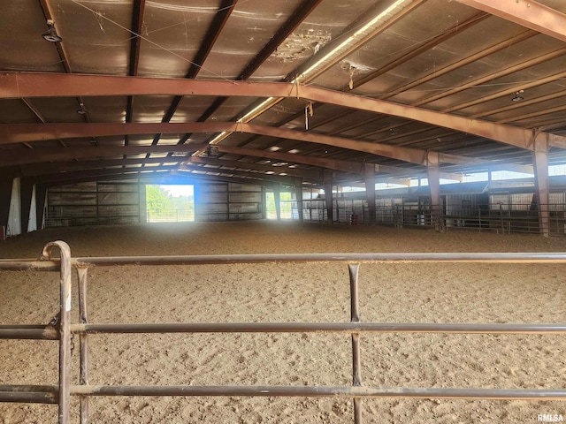 view of horse barn