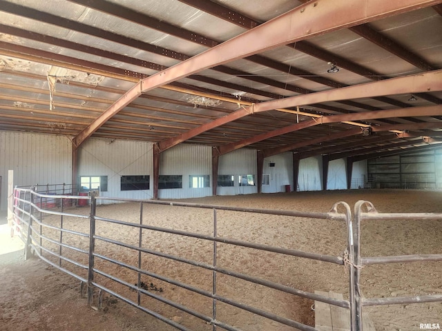 view of horse barn