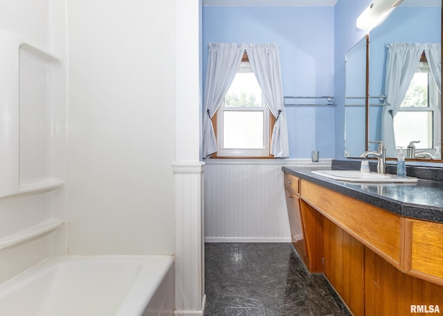 bathroom featuring vanity