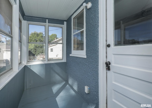 view of sunroom