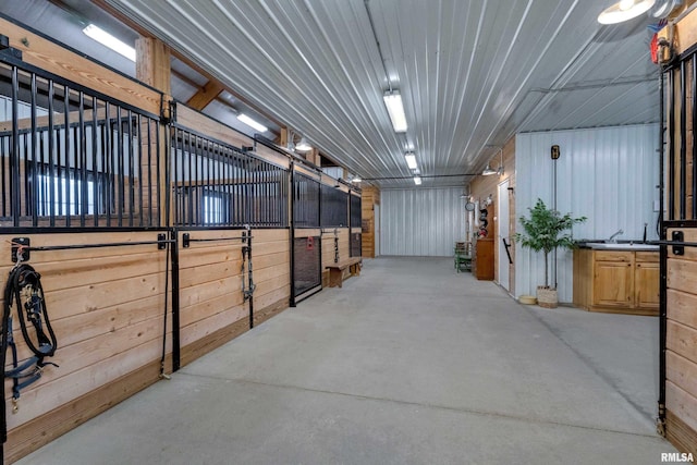 view of stable