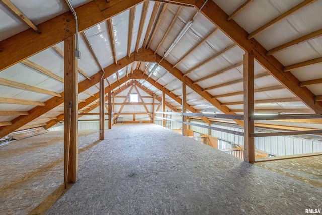 view of attic