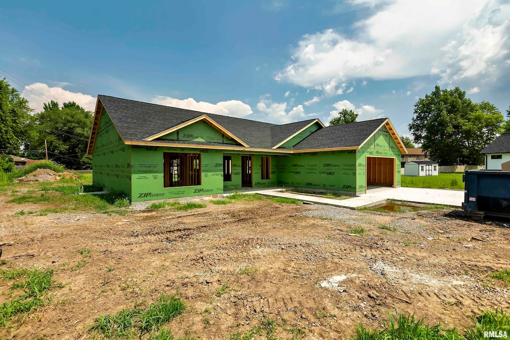 view of property in mid-construction