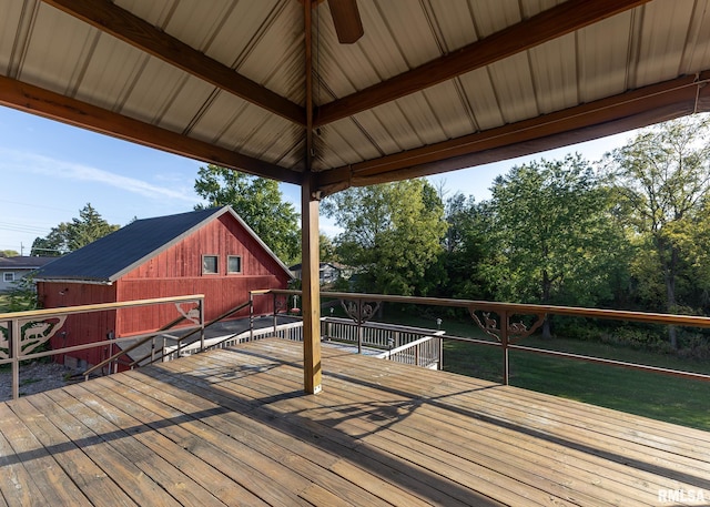 view of wooden terrace