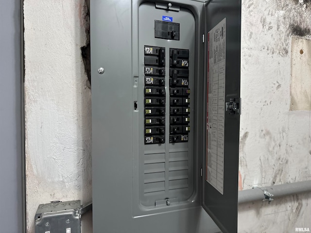 utility room featuring electric panel