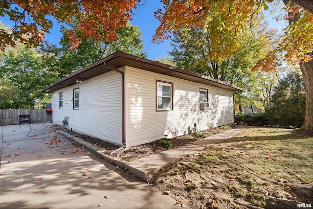 view of home's exterior featuring a patio area