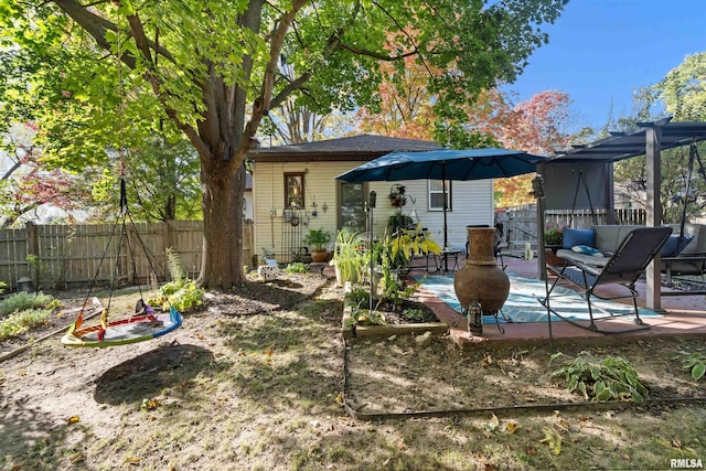 exterior space with a patio area