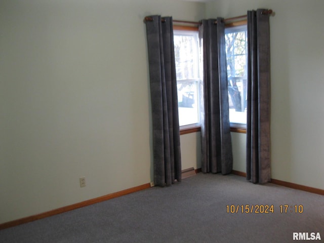 carpeted empty room featuring a healthy amount of sunlight